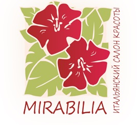 Логотип итальянского салона красоты «Мирабилия»